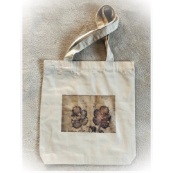 Tote Bag mit Eco Print-Motiv „California Wildrose“ - bio - 