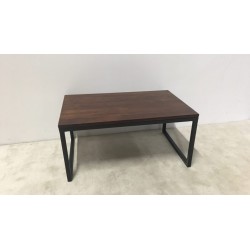 Couchtisch mit Holzplatte, 70 x 45 x H 33 cm