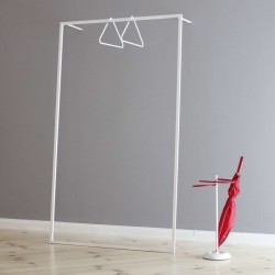 Standgarderobe weiß, 100 x 30 x H 170 cm