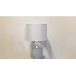 Tischleuchte weiß, H 63 cm