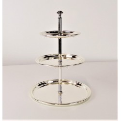 versilberte Etagere