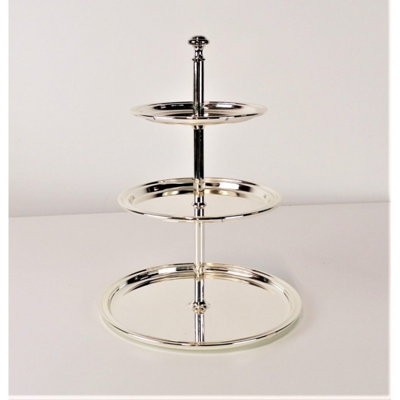 versilberte Etagere versilberte Etagere