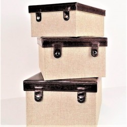 Geschenkboxen-Set, 3-tlg.