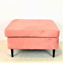 Samt-Hocker, 75 x 70 x H 47 cm
