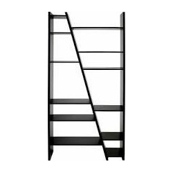 Regal schwarz, H 195 cm