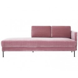 Samt-Daybed, Rückenlehne...