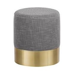 Hocker grau / gold
