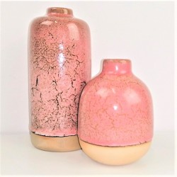 Vasen-Set mit Crackle-Effekt