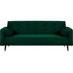 Samt-Schlafsofa ausklappbar